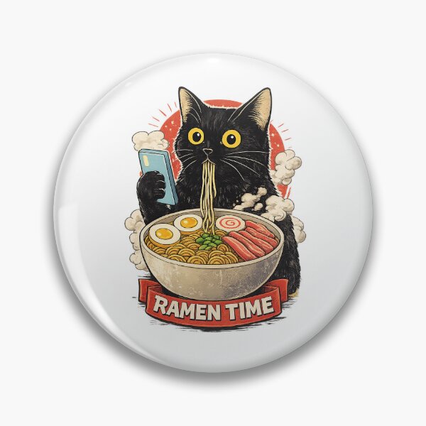 Item preview, Ramen Time Cat designed and sold by Animagain.