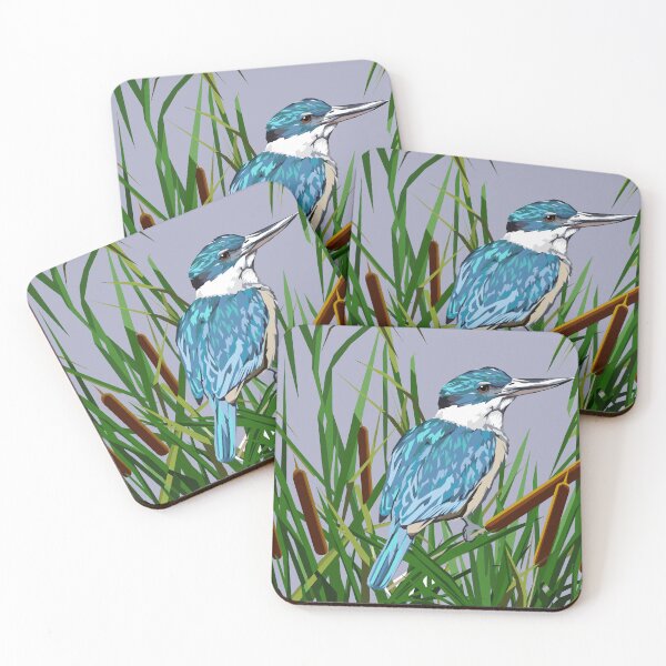 Item preview, Kōtare Kingfisher bird Aotearoa NZ designed and sold by Ira Mitchell.