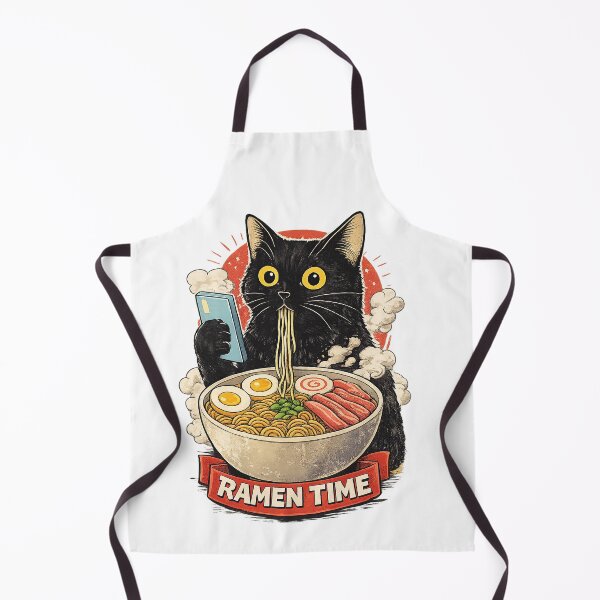 Item preview, Ramen Time Cat designed and sold by Animagain.