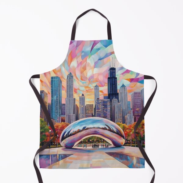 Item preview, Chicago Mosaic Impressions – Cloud Gate Skyline designed and sold by SkylineVistas Designs.
