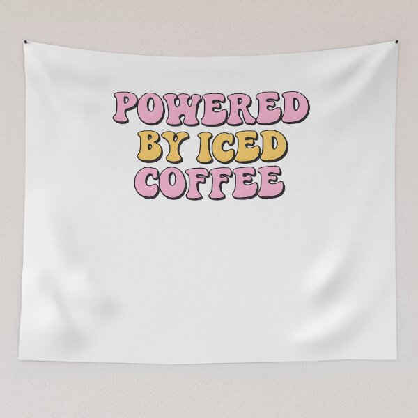 Item preview, Powered By Iced Coffee designed and sold by krystalRomanart.