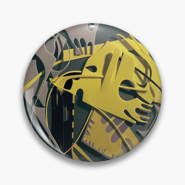 Item preview, The Lure- Yellow and Gray Modern Abstract  designed and sold by adel8ide.