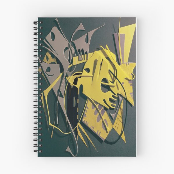 Item preview, The Lure- Yellow and Gray Modern Abstract  designed and sold by adel8ide.