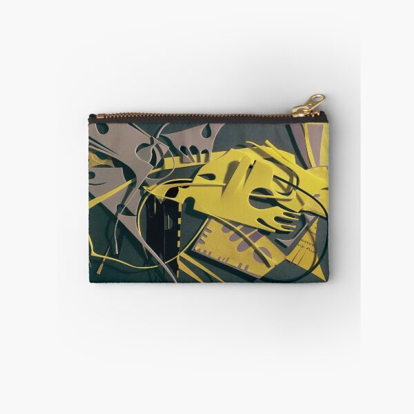 Item preview, The Lure- Yellow and Gray Modern Abstract  designed and sold by adel8ide.