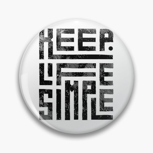 Item preview, Keep Life Simple Maze - Paradox Typography Puzzle designed and sold by LouDSarG.