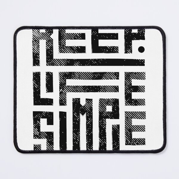 Item preview, Keep Life Simple Maze - Paradox Typography Puzzle designed and sold by LouDSarG.