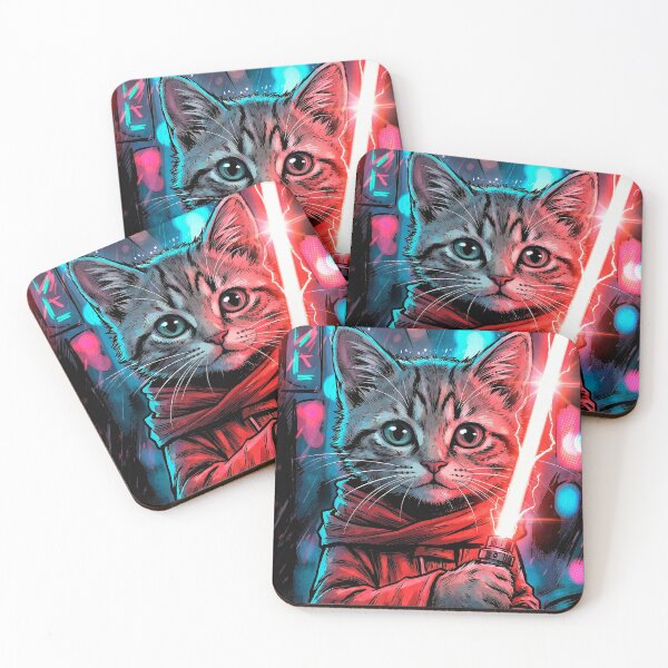 Item preview, Sith Cat with Red Saber in Cyberpunk City designed and sold by Mistermike248.