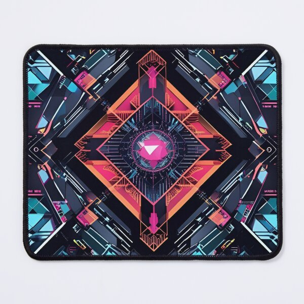 Item preview, Synthwave Cipher: Neon Labyrinth Protocol designed and sold by mxztar.