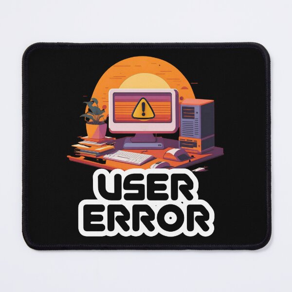 Item preview, User Error – Funny Computer Warning Tech Support Graphic for IT Professionals, Programmers, Coders & Gamers designed and sold by GFamilyC.