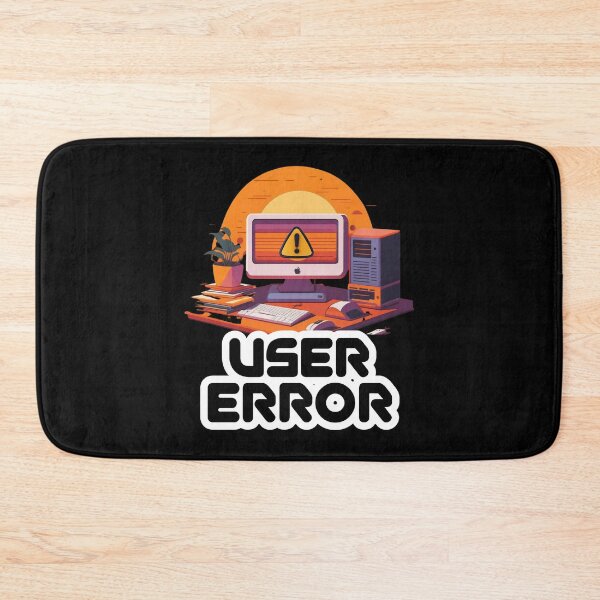 Item preview, User Error – Funny Computer Warning Tech Support Graphic for IT Professionals, Programmers, Coders & Gamers designed and sold by GFamilyC.