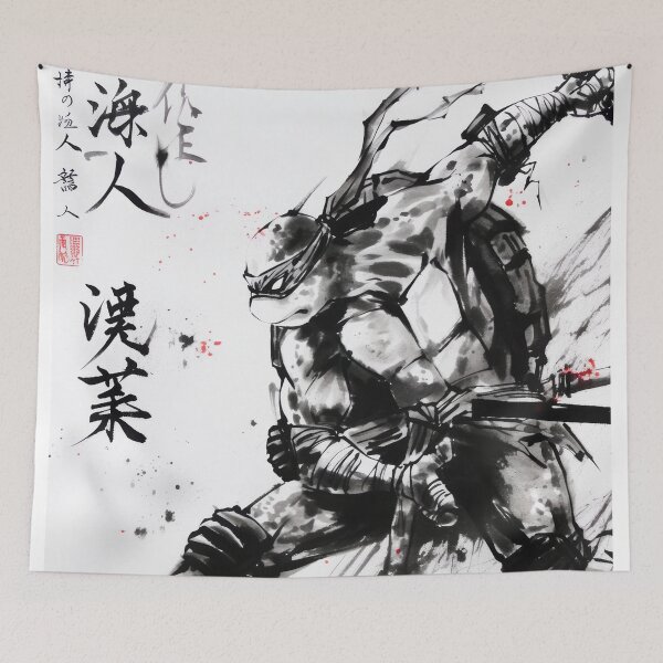 Item preview, The Last Ronin Sumi-e designed and sold by AnimeArsenalPrints.