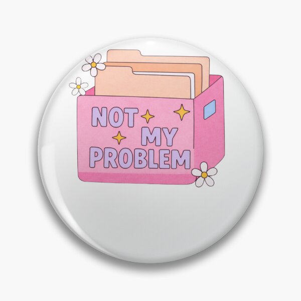 Item preview, Not My Problem Funny Retro designed and sold by krystalRomanart.