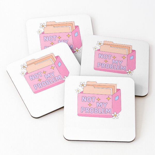 Item preview, Not My Problem Funny Retro designed and sold by krystalRomanart.