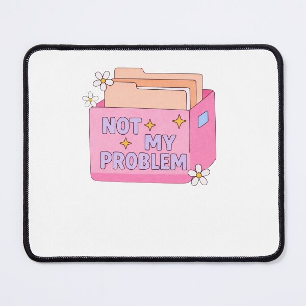 Item preview, Not My Problem Funny Retro designed and sold by krystalRomanart.