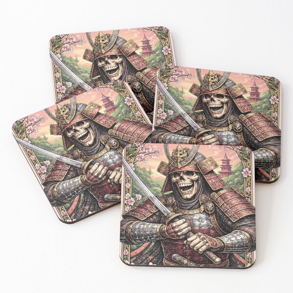 Item preview, The Revenant Shogun of the Falling Petals designed and sold by 4 Fingers Ink.