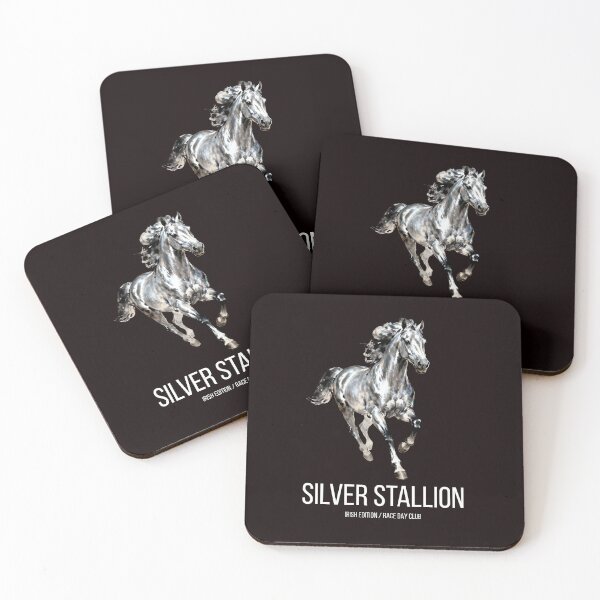 Item preview, Silver Stallion Irish Edition – Race Day Club Horse Design designed and sold by CottonFirst.