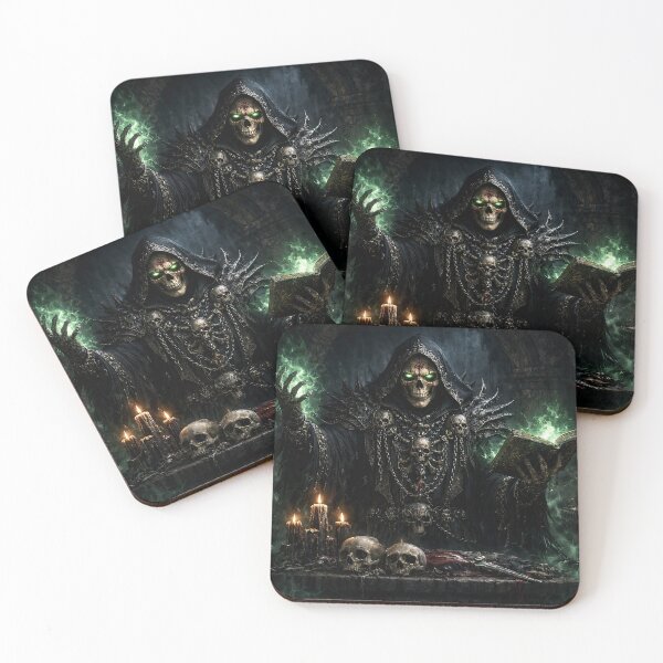 Item preview, Skeleton necromancer at summoning altar designed and sold by CorpusErectus.