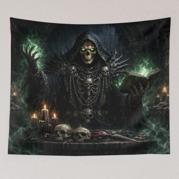 Item preview, Skeleton necromancer at summoning altar designed and sold by CorpusErectus.