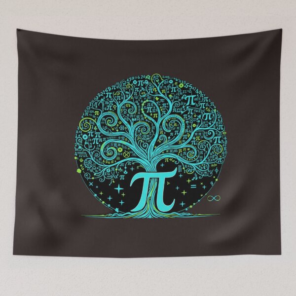 Item preview, Infinite Pi Number Tree - Aesthetic Math & Science Art designed and sold by Fatomfatom.