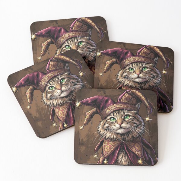 Item preview, Medieval Jester Cat in Elegant Royal Attire designed and sold by Mistermike248.