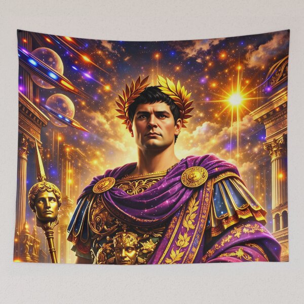 Item preview, Augustus Caesar – Futuristic Emperor Art designed and sold by EASNFTCOL.