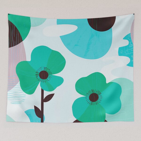 Item preview, Mint Calm Floral Composition designed and sold by joycrysstudio.