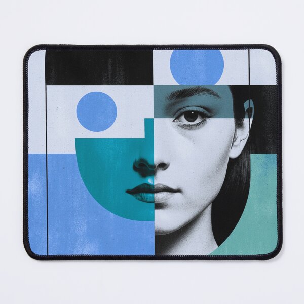 Item preview, Dual Identity – Geometric Female Portrait designed and sold by joycrysstudio.