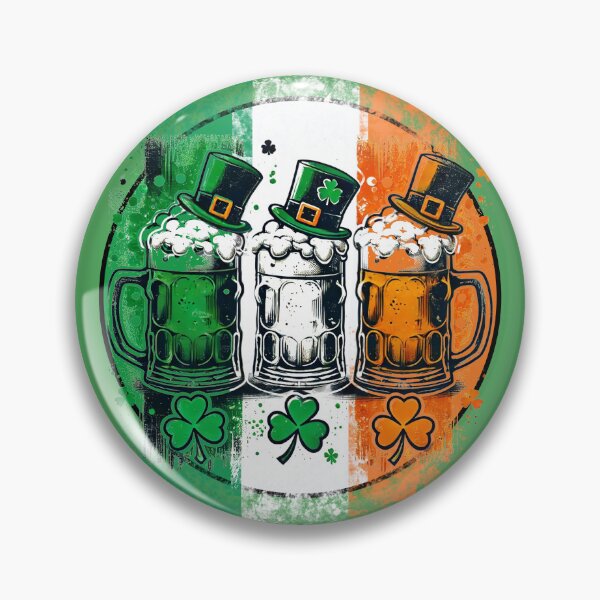 Item preview, Green White Orange Cheers – Irish Beer Celebration designed and sold by Szpaku desart .