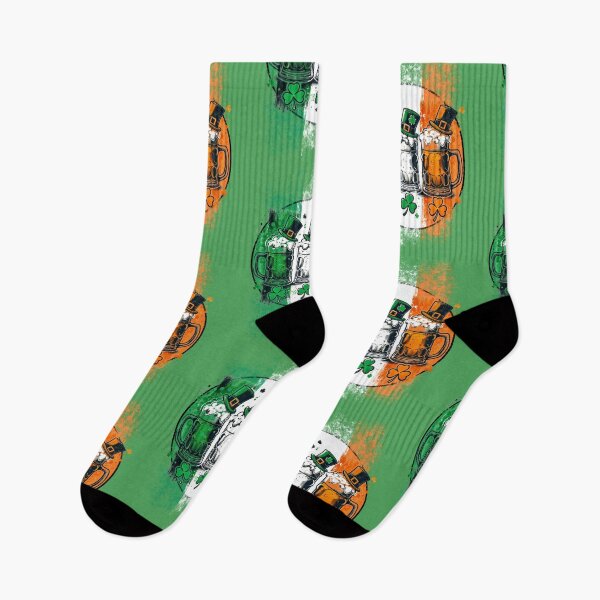 Item preview, Green White Orange Cheers – Irish Beer Celebration designed and sold by Szpaku desart .