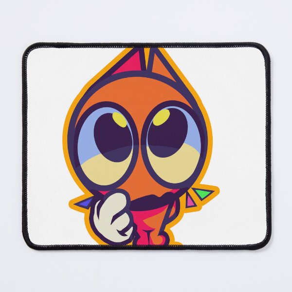 Item preview, Puzzled Orange Kitty - Big Eyes "ME?" Illustration designed and sold by PaintKat.