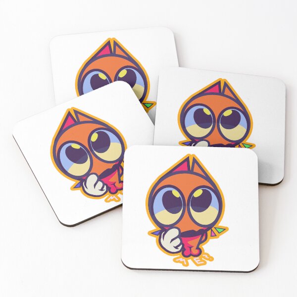 Item preview, Puzzled Orange Kitty - Big Eyes "ME?" Illustration designed and sold by PaintKat.