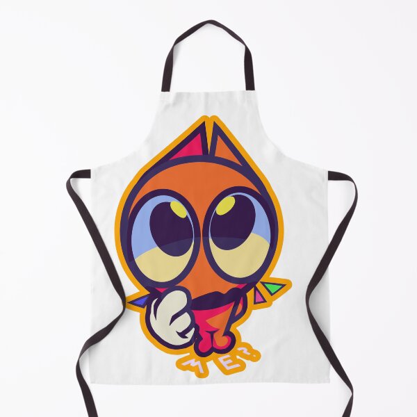 Item preview, Puzzled Orange Kitty - Big Eyes "ME?" Illustration designed and sold by PaintKat.