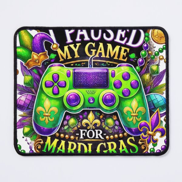 Item preview, Let the Good Times Roll Mardi Gras Shirt – Carnival Celebration Tee in Purple Green Gold designed and sold by Inkvado.