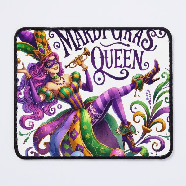 Item preview, Let the Good Times Roll Mardi Gras Shirt – Carnival Celebration Tee in Purple Green Gold designed and sold by Inkvado.