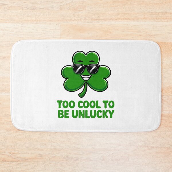 Item preview, Too Cool To Be Unlucky Shamrock – Funny St Patrick’s Day Clover with Sunglasses | Cool Irish Lucky Design designed and sold by BrainBubbleArt.