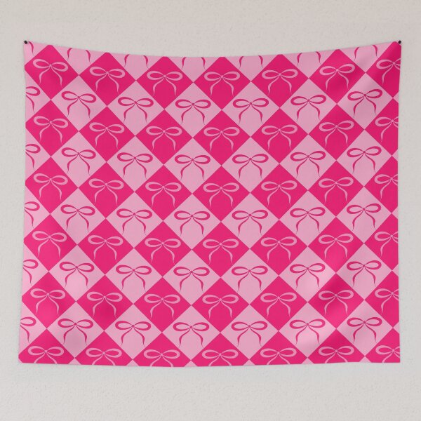 Item preview, Hot Pink Bow Seamless Pattern - Bold Girly Repeat with Fun Coquette Energy designed and sold by CreovateStudios.