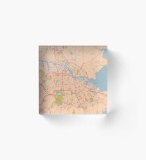 Map of Amsterdam Acrylic Block