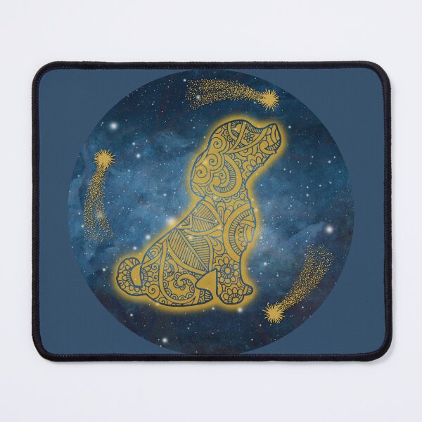Item preview, Celestial Dog Galaxy Stars Magical Design designed and sold by 3DDesignSpot.