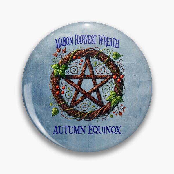 Item preview, Mabon Harvest Wreath — Ivy, Berries, and the Balance of the Autumn Equinox designed and sold by MysticOzzy.