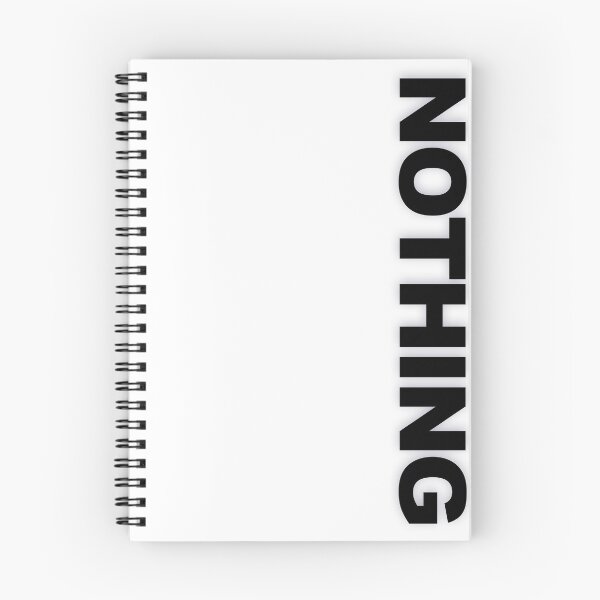 Item preview, NOTHING — Black Minimal Bold Type Statement designed and sold by WORDPAUSE.