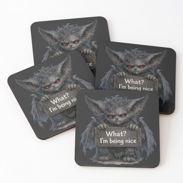 Item preview, Cute Gothic Fantasy Creature With Funny Sign designed and sold by Vellaro.