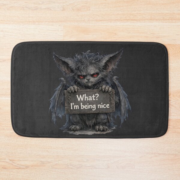 Item preview, Cute Gothic Fantasy Creature With Funny Sign designed and sold by Vellaro.