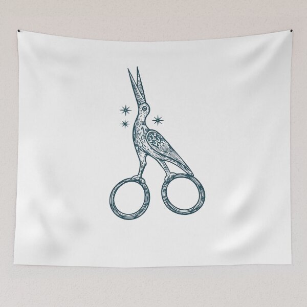 Item preview, Stork Scissors designed and sold by krystalRomanart.
