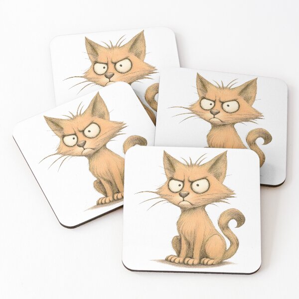 Item preview, Grumpy Expressive Cat designed and sold by Yomere.