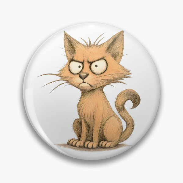 Item preview, Grumpy Expressive Cat designed and sold by Yomere.