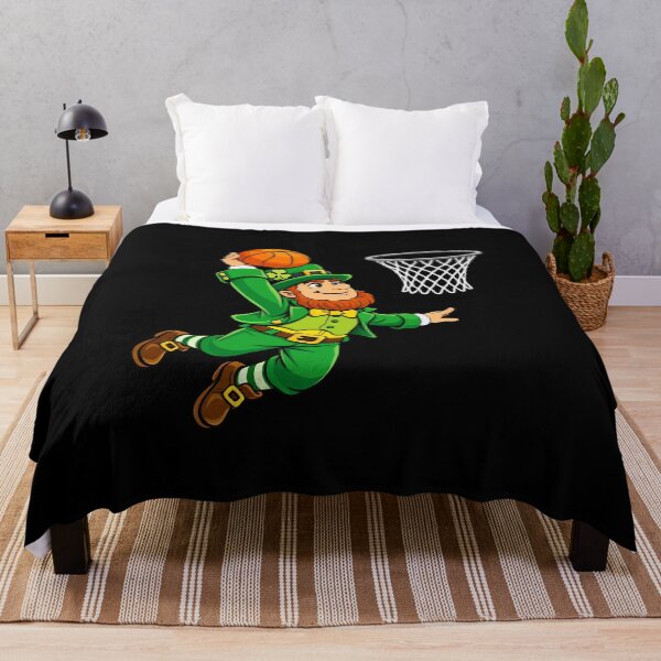Item preview, Lucky Leprechaun Slam Dunk Basketball – Funny St. Patrick’s Day Irish Sports Cartoon Design designed and sold by BrainBubbleArt.