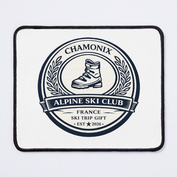 Item preview, Vintage Chamonix France Ski Club Badge | Retro Alpine Crest designed and sold by CLOUTKULT.