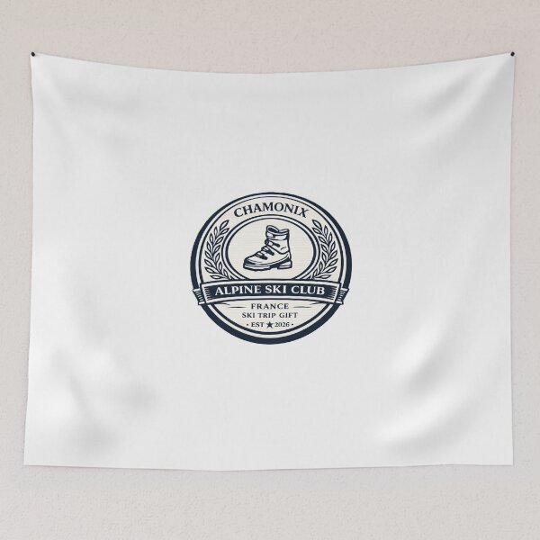 Item preview, Vintage Chamonix France Ski Club Badge | Retro Alpine Crest designed and sold by CLOUTKULT.
