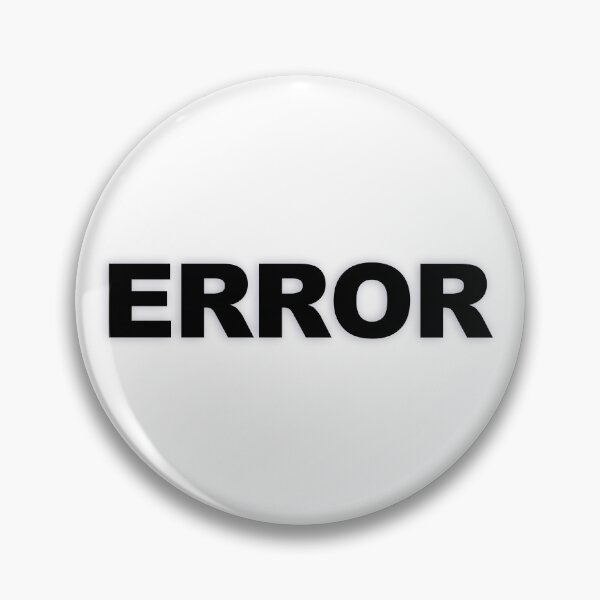 Item preview, ERROR — Black Minimal Bold Type Statement designed and sold by WORDPAUSE.