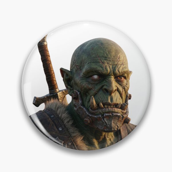 Item preview, Dark Warrior Orc Epic Fantasy Portrait designed and sold by EpicMerchRealm.